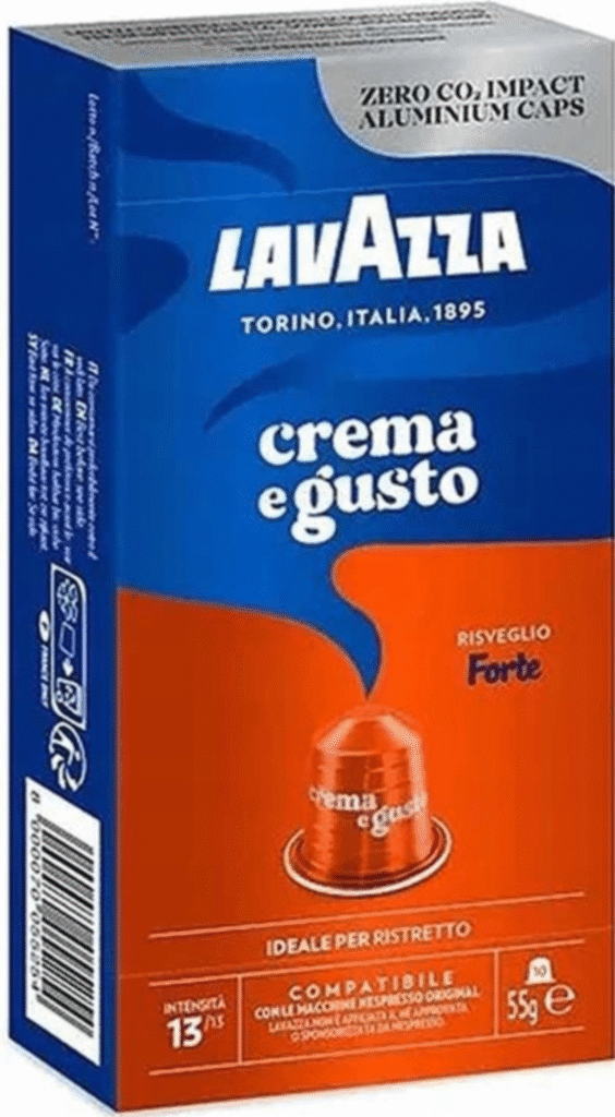Кутия с 10 кафе капсули Lavazza Crema e Gusto