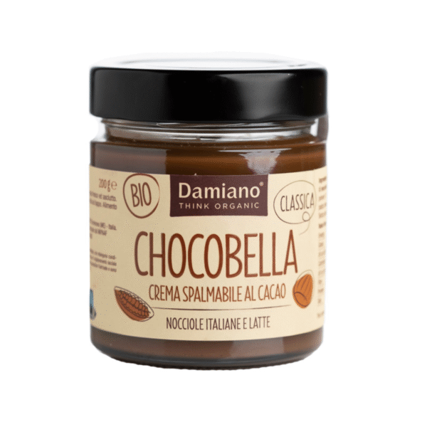 Буркан какаов крем Damiano Chocobella 200 г с лого и етикет