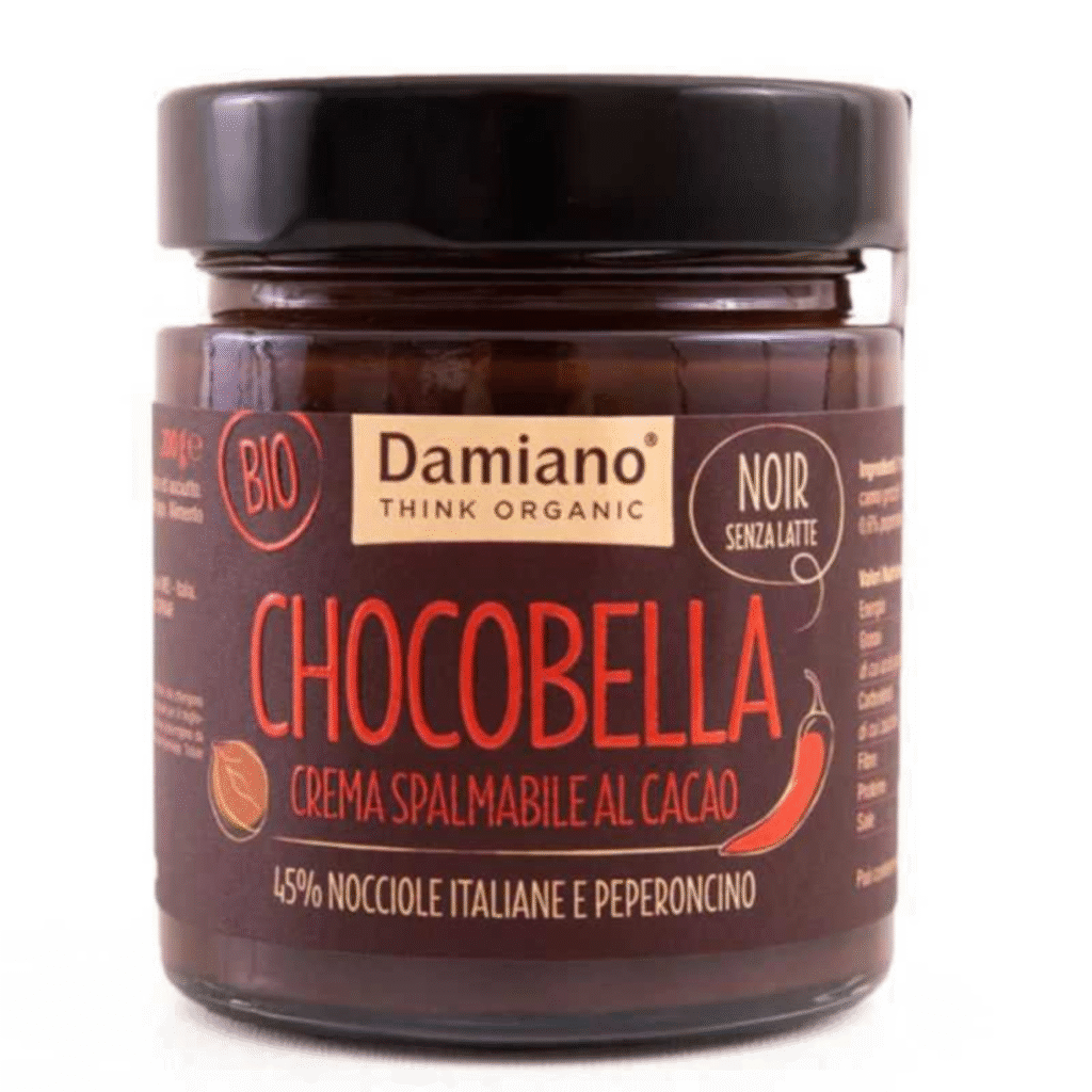 Буркан крем Damiano Chocobella с черен шоколад и люта чушка 200 г – пикантно шоколадово изкушение