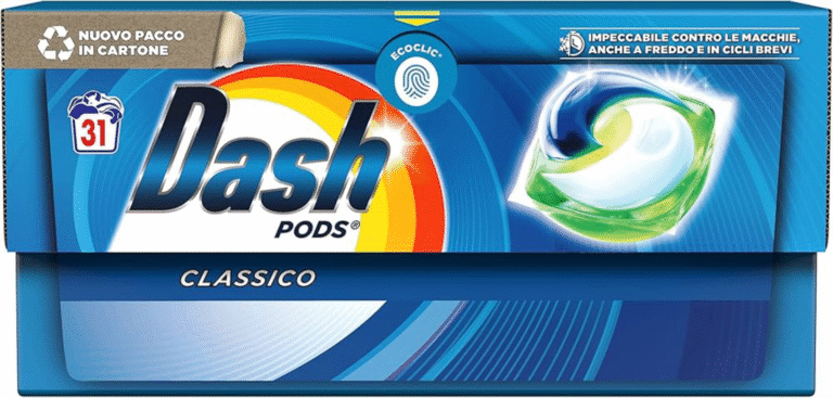 Опаковка с 31 капсули прах за пране Dash Класик