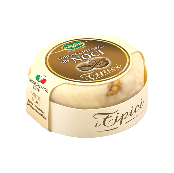 Сирене Trevalli с орехи 180 г – италианска традиция в комбинация с хрупкави орехи.