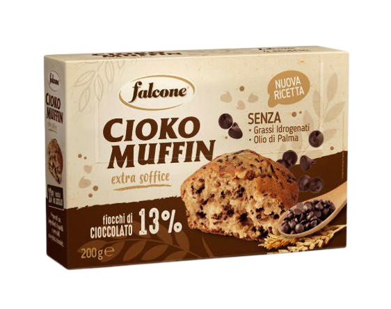 Опакован мъфин Falcone с шоколад 200 г – пухкав и ароматен десерт