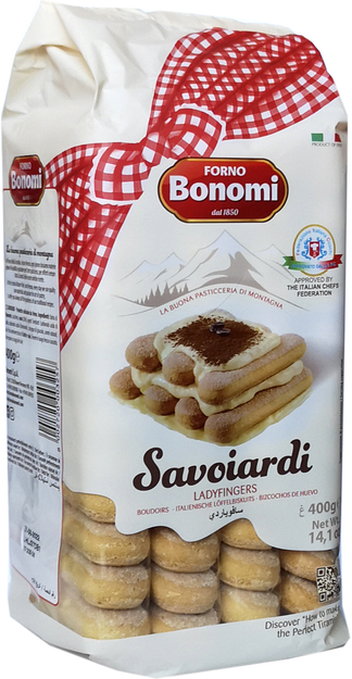 Бишкоти Bonomi за тирамису 400 г в опаковка