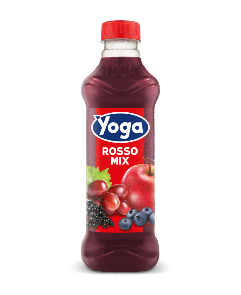 Сок микс червени плодове Yoga 1 л – натурална италианска напитка.