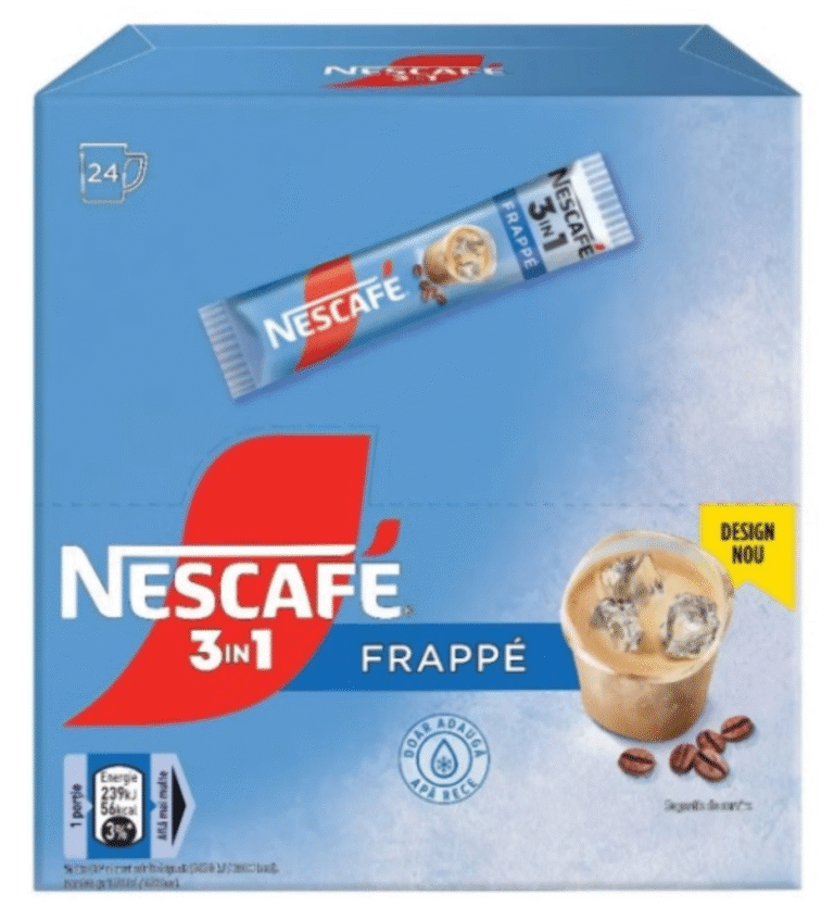 Кутия с 24 сашета Nescafé 3 в 1 Фрапе, 15 г всяко