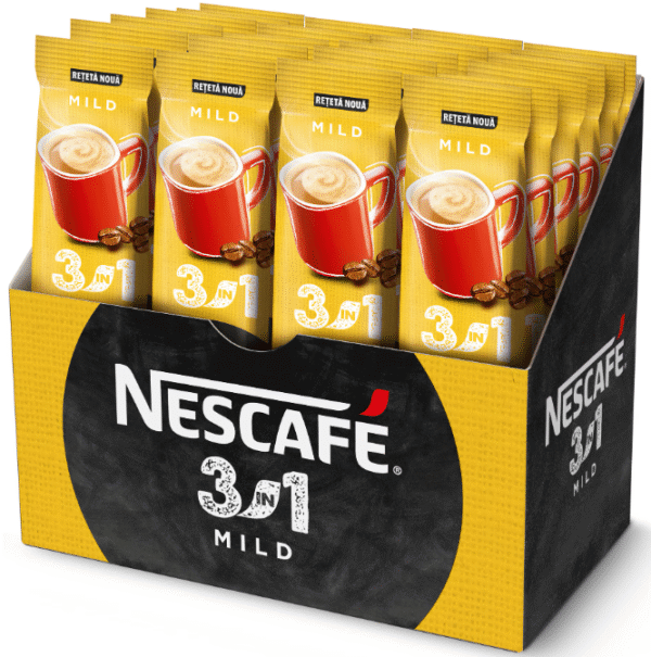 Пакет със 24 сашета Nescafé 3 в 1 Mild по 15 г