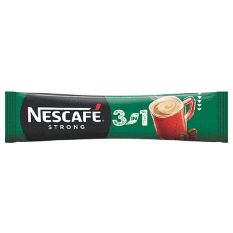 Пакетче Nescafe 3 в 1 Strong 14 г – разтворимо кафе със силен вкус, сметана и захар