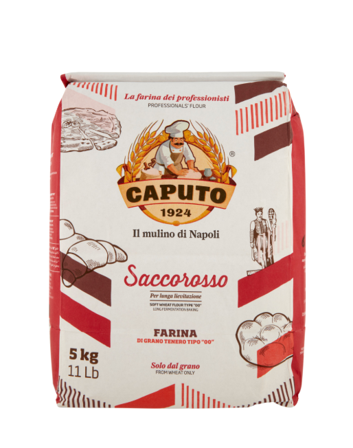 Опаковка брашно Caputo Червена Серия тип 00 – 5 кг