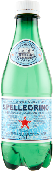 Бутилка 330 мл San Pellegrino газирана минерална вода – фина италианска газировка