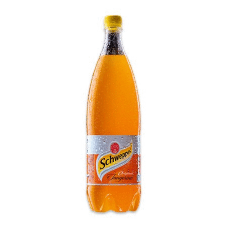 Пластмасова бутилка Schweppes Мандарина 1,25 л – газирана напитка с аромат на мандарина.