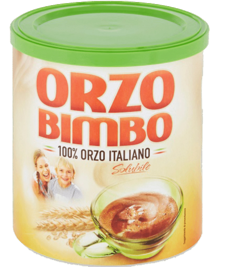 Кутия Orzo Bimbo разтворима ечемичена напитка 120 г – безкофеинова и подходяща за деца и възрастни