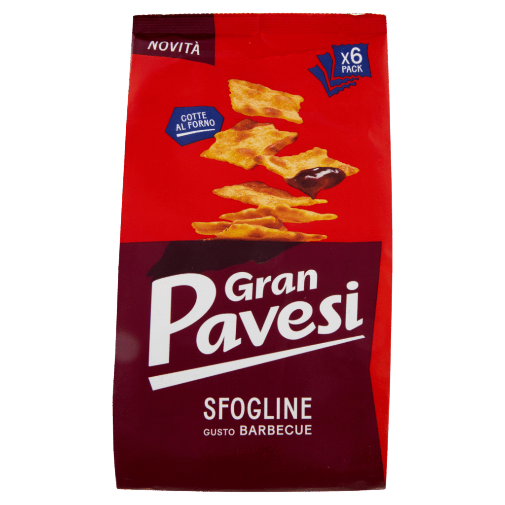 Опаковка 180 г Pavesi снак барбекю – хрупкав с ароматен вкус
