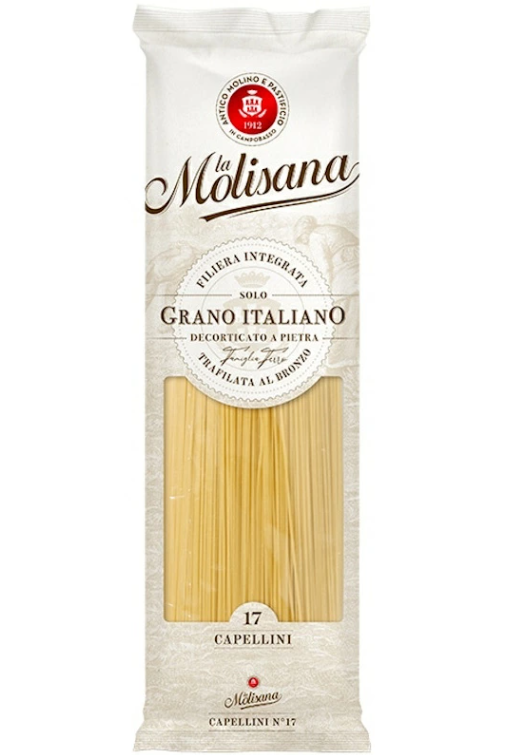 Опаковка Капелини Molisana №17 500 г – финни “angel hair” паста, изработена от семолина.