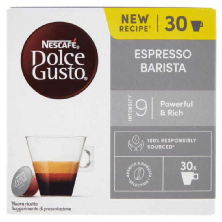 Кутия с 30 капсули Dolce Gusto Еспресо Бариста – силно кафе с плътен вкус за кафе машина