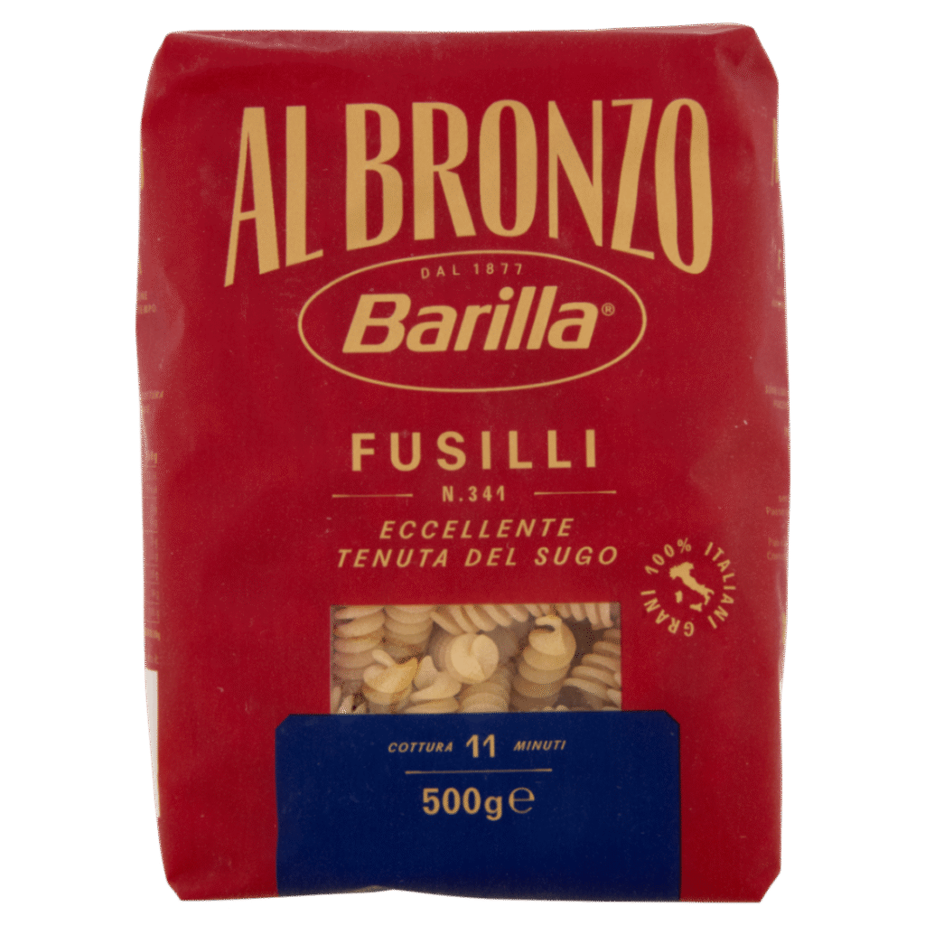 Опаковка паста Barilla фузили на бронзова машина 500 г – груба текстура за по-добро задържане на сосове