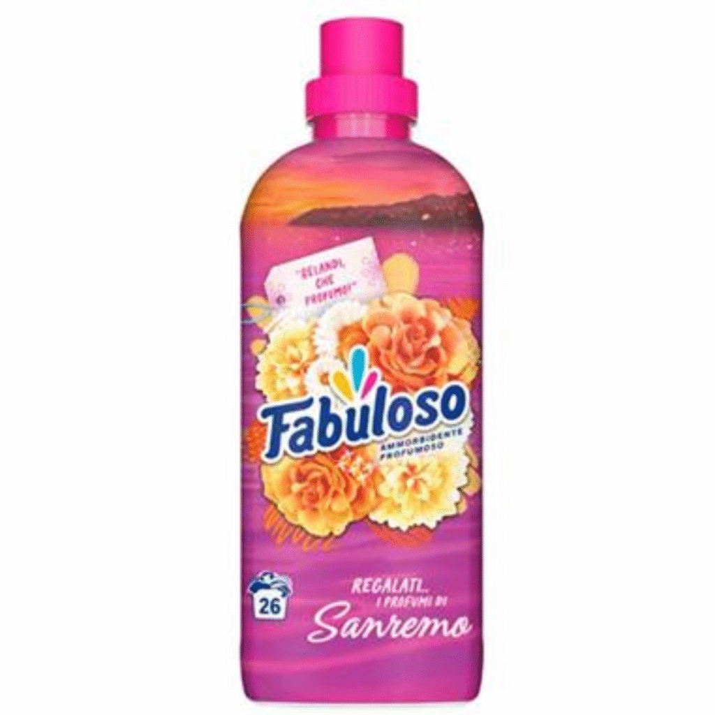 Бутилка омекотител Fabuloso Санремо концентрат 1,25 л – 56 пранета