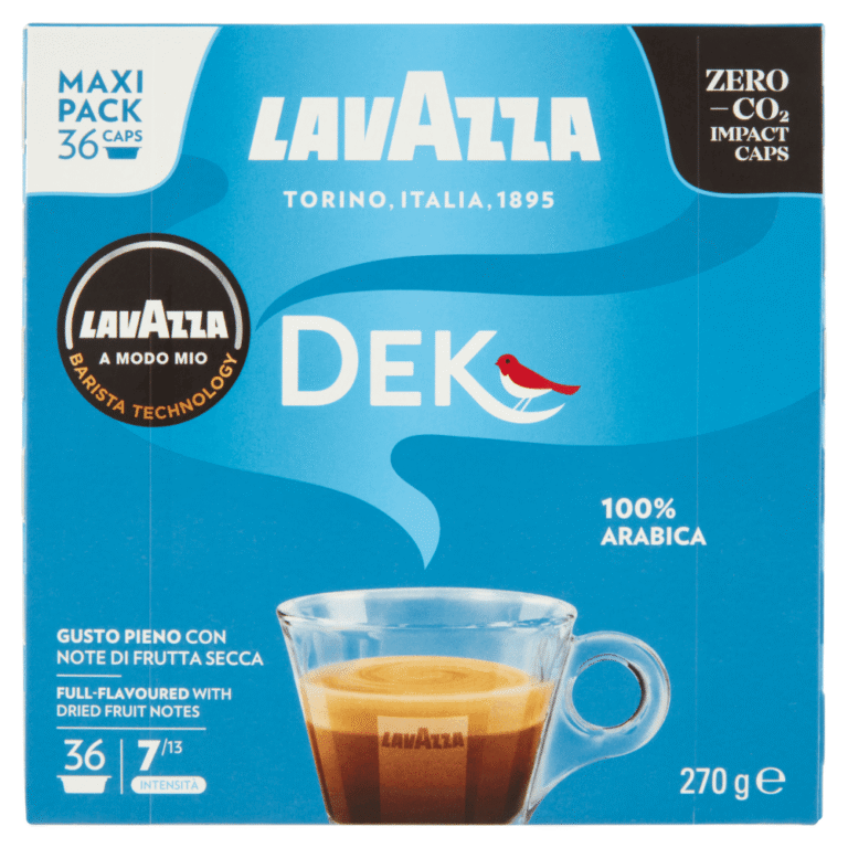Кутия с 36 капсули Lavazza A Modo Mio Dek – безкофеиново кафе с мек вкус