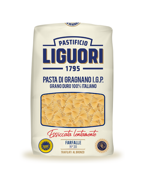 Пакет фарфале Liguori IGP 500 г с форма на малки панделки