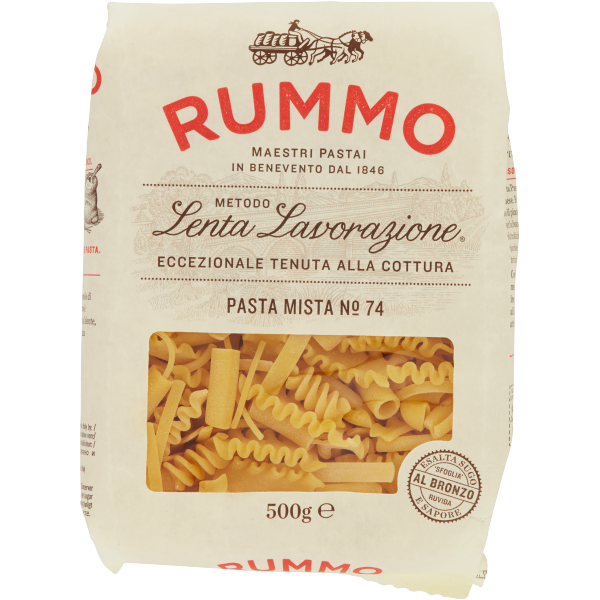 Пакет паста Микс Rummo №74 500 г – трицветна италианска паста в класическа форма
