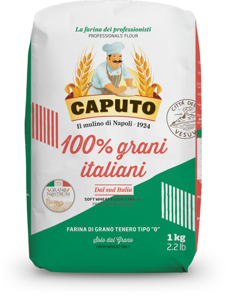 Пакет брашно Tipo 0 Caputo 1 кг – високо съдържание на глутен, идеално за пица, хляб и паста