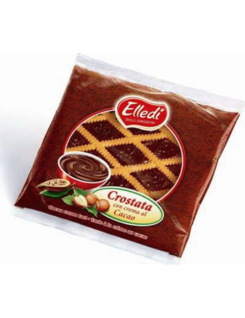 Тарт кростата Lago с какаов пълнеж, 350 г – маслен сладкиш с плътен шоколадов вкус.