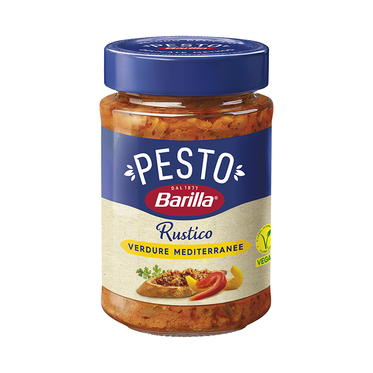 Стъклен буркан с песто Barilla Средиземноморско 200 г