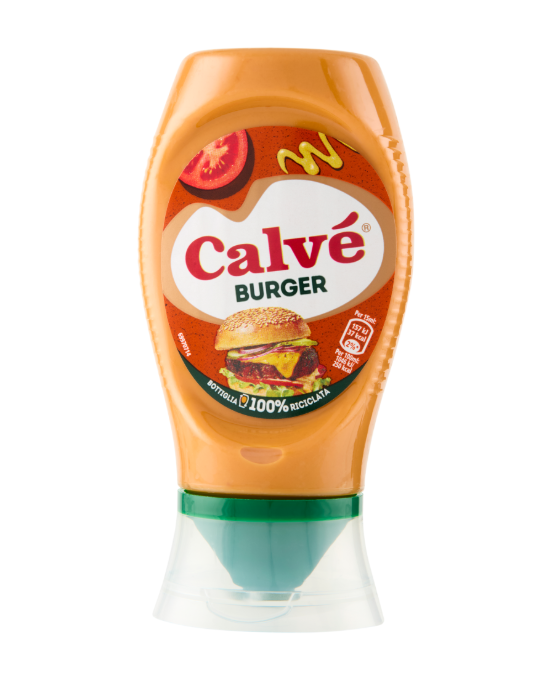 Бутилка Calvé сос за бургери 250 мл – top down формат, вкусен и готов за изстискване