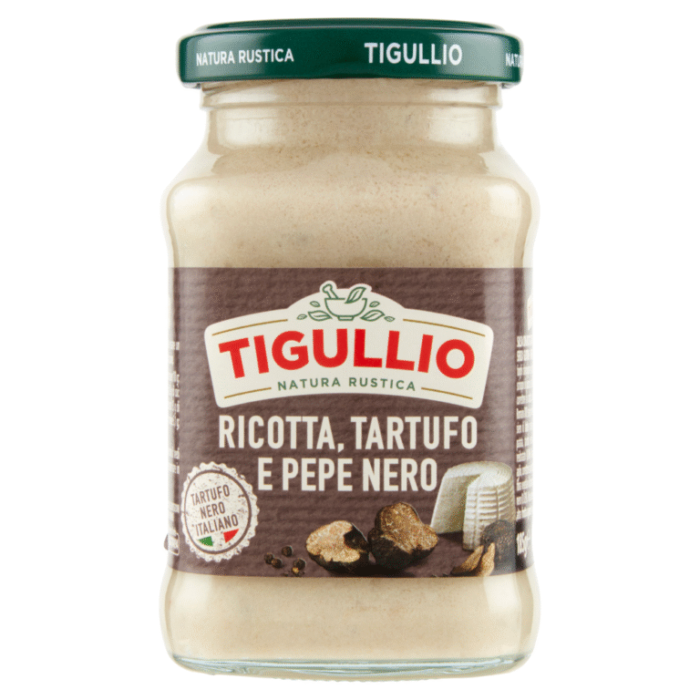 Песто Tigullio с рикота, трюфел и черен пипер в буркан 190 г