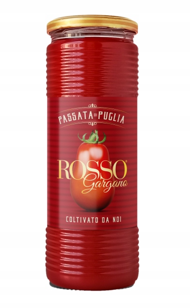 460607.png Стъклен буркан 690 г с доматено пюре Rossogargano от Пулия