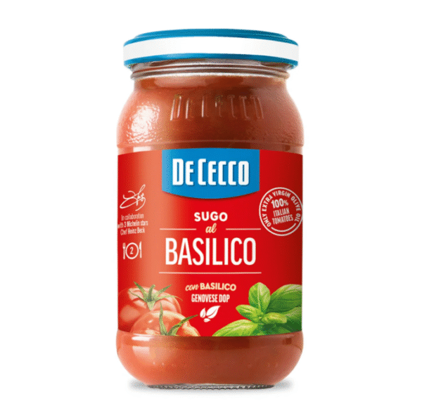 Сос De Cecco с босилек в стъклен буркан 200 г
