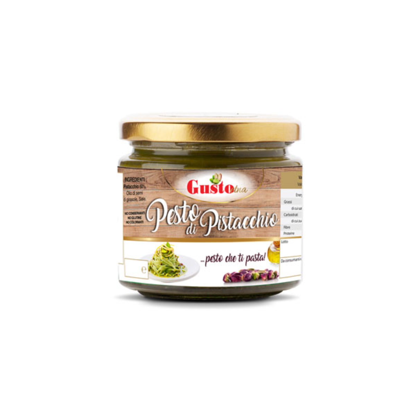 460982.png Стъклен буркан 190 г Etna песто с шамфъстък