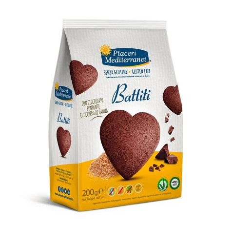 Безглутенови какаови бисквити с форма на сърце Piaceri – 200 г