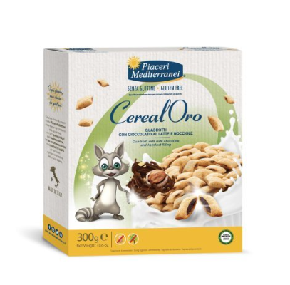 Зърнена закуска Piaceri с шоколадов пълнеж – 300 г, без глутен