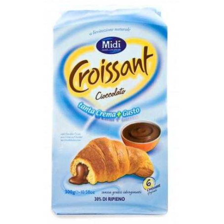 Опаковка с 6 Midi кроасана Casalini с шоколадов крем, 300 г.