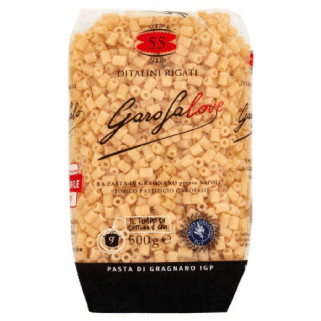 Опаковка паста Rigati Garofalo Ditalini Nr 55 500 г.