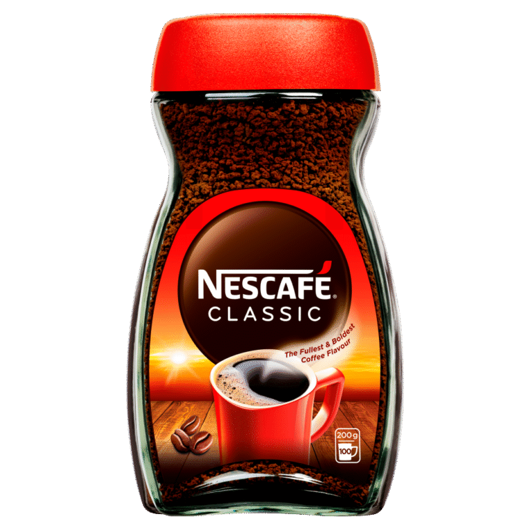 Стъклена бурканка с NESCAFÉ Classic разтворимо кафе 200 г, опаковка от 6 броя