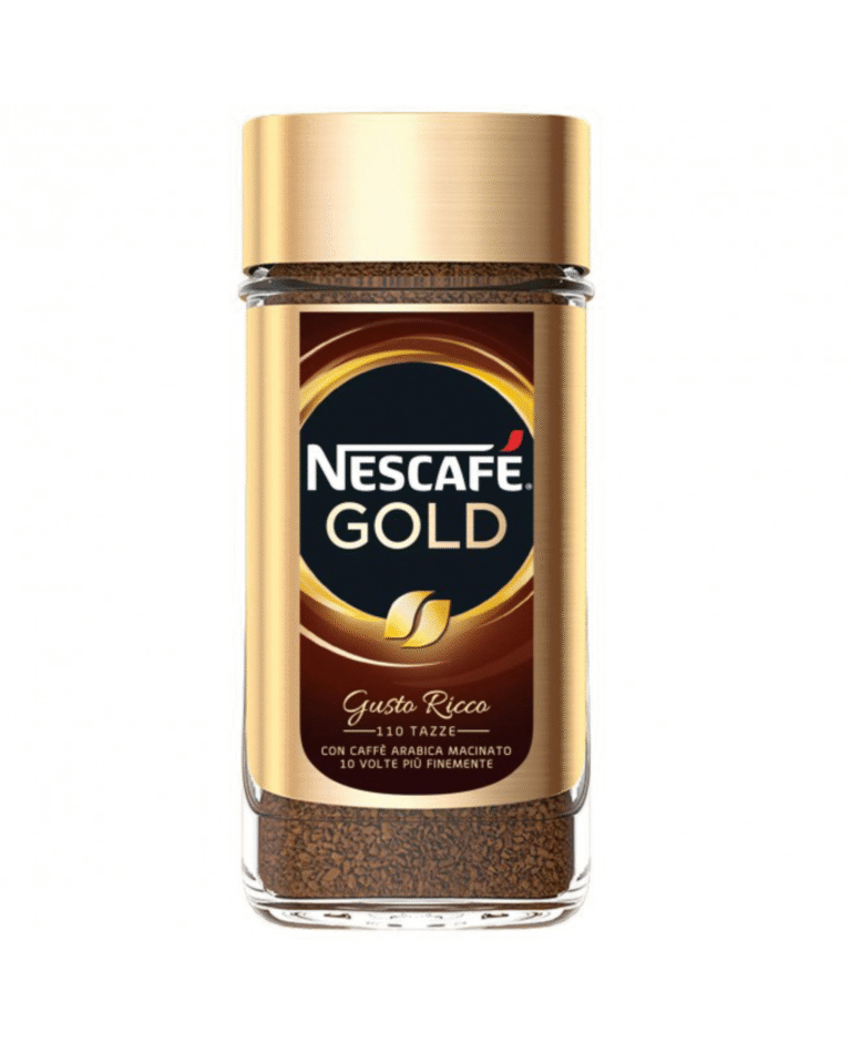 Стъклена бурканка с NESCAFÉ Gold разтворимо кафе 200 г, опаковка от 6 броя