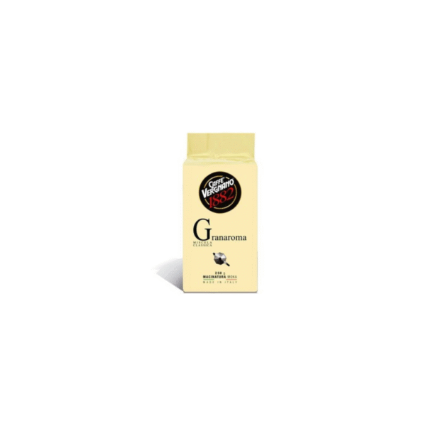 Опаковка мляно кафе Vergnano Gran Aroma 250 г с наситен аромат