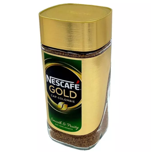 Стъклена бурканка с NESCAFÉ Gold Colombia разтворимо кафе 200 г