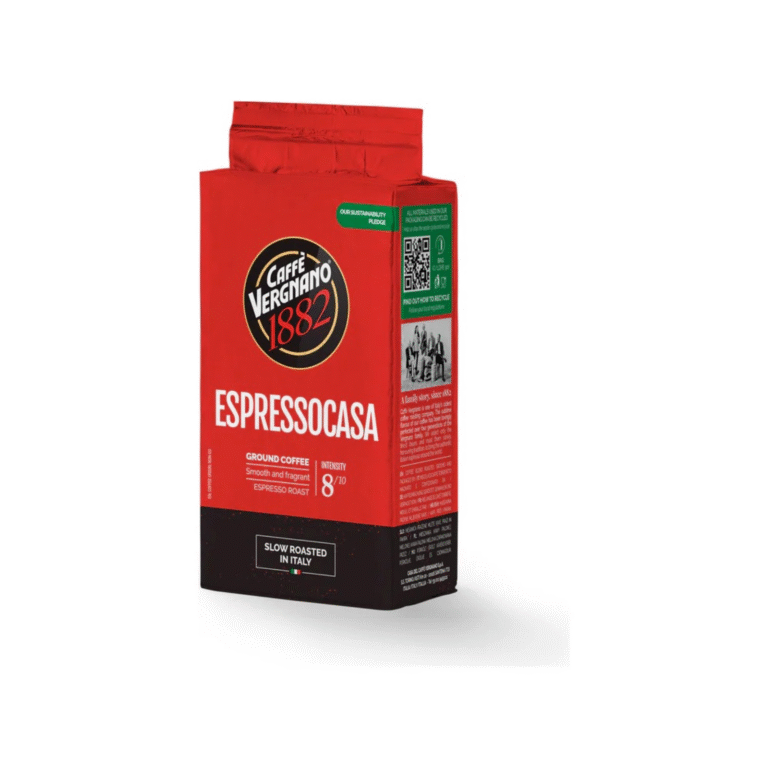 Опаковка мляно кафе Vergnano Espresso Casa 250 г с наситен аромат