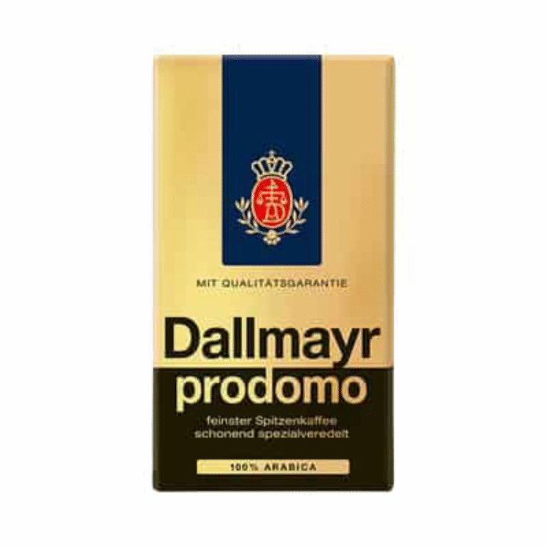 Опаковка с 500 г мляно кафе Dallmayr Prodomo