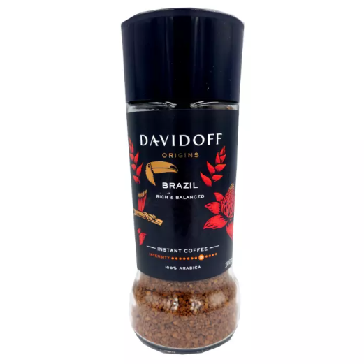 Опаковка разтворимо кафе Davidoff Origins Brazil 100 г