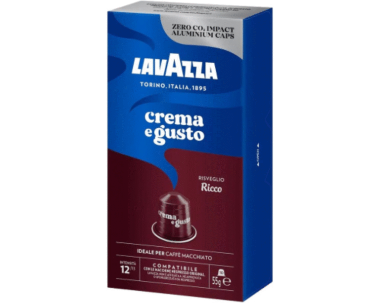 Кутия с 10 кафе капсули Lavazza Crema e Gusto Ricco – съвместими с Nespresso