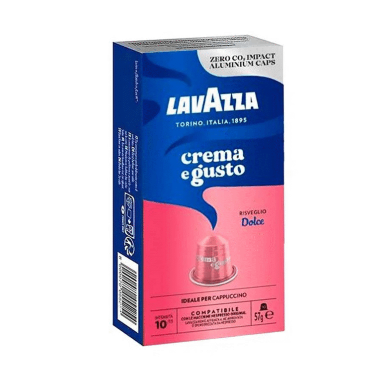 Кутия с 10 кафе капсули Lavazza Crema e Gusto Dolce – съвместими с Nespresso