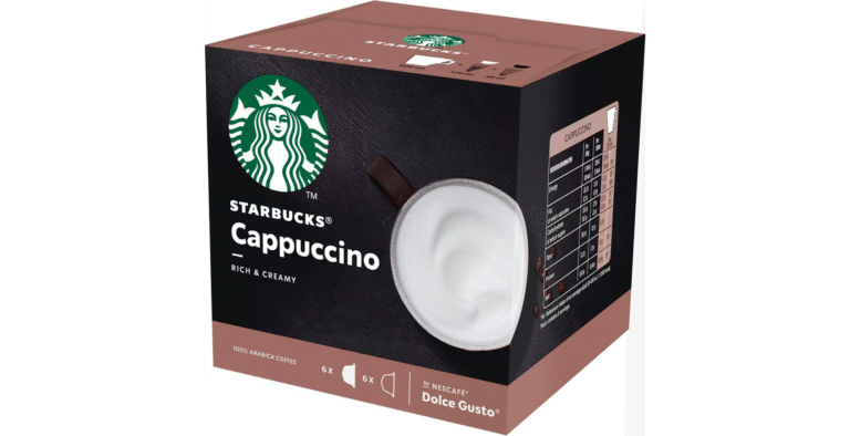 Кутия с 12 кафе капсули Starbucks Cappuccino – съвместими с Dolce Gusto