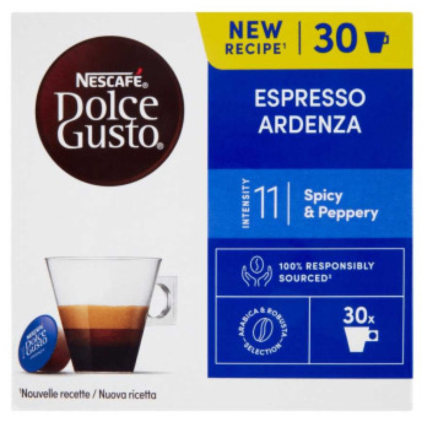 5133.png Кутия с 30 кафе капсули Nescafé Dolce Gusto Espresso Ardenza – силно кафе, ниво 11