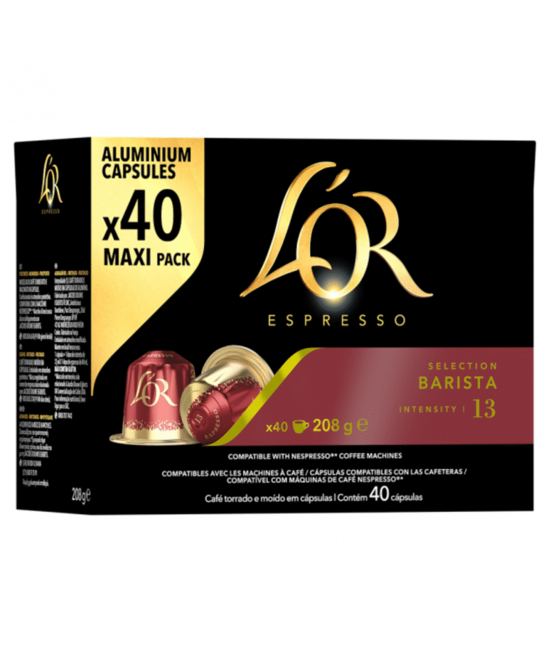 Кутия с 40 кафе капсули L'OR Barista Nespresso – богат и балансиран еспресо