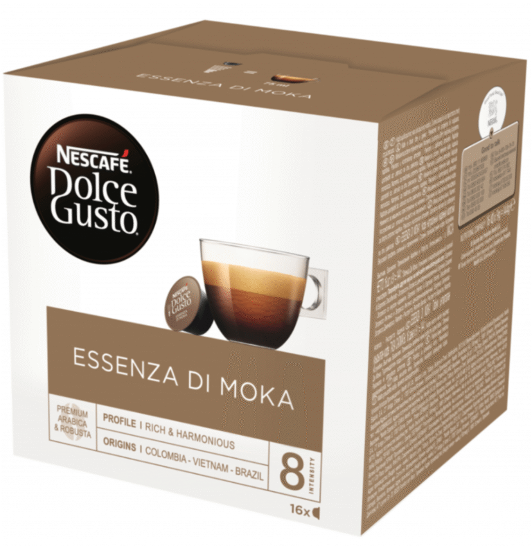 Кутия с 16 кафе капсули Nescafe Essenza Di Moka Dolce Gusto – плътен и мек италиански вкус