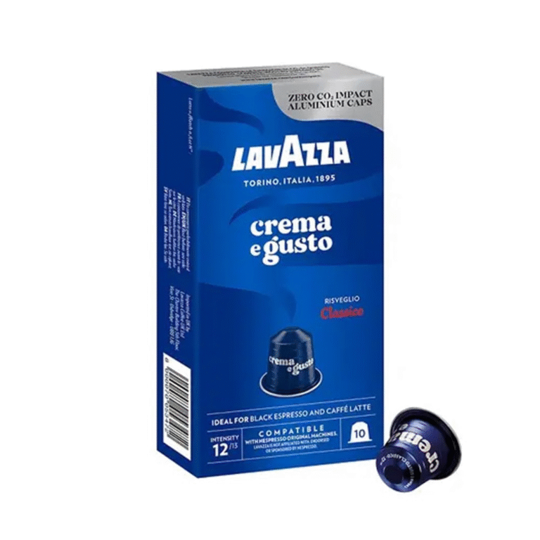 Кутия с 10 кафе капсули Lavazza Crema e Gusto Classico Nespresso – силно и кремообразно еспресо