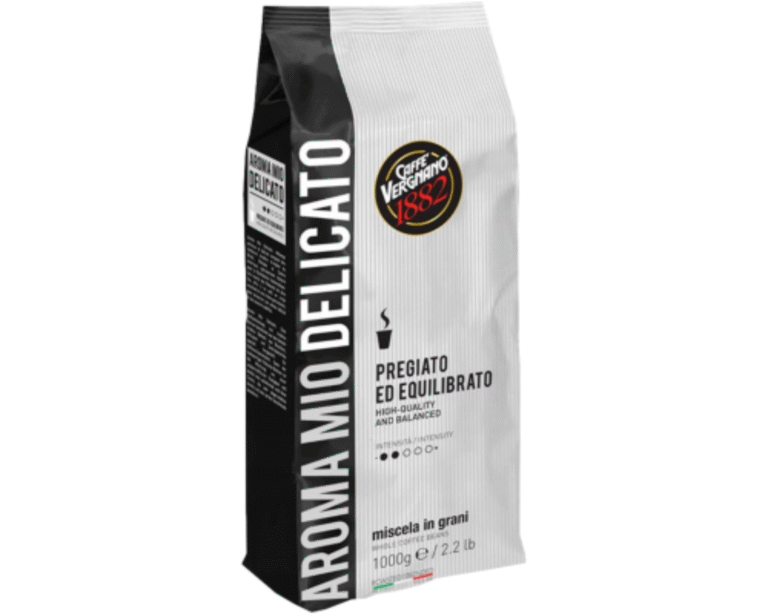 Пакет кафе на зърна Vergnano Aroma Mio Delicato 1 кг – деликатно и леко италианско кафе